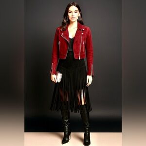 ❤️Women's Red Suede Jacket